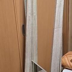 大きな鏡　引き出し付き