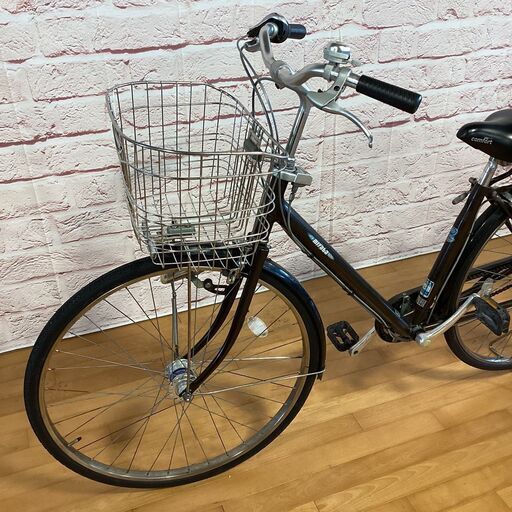 【完売御礼】【大人用】整備済 ミヤタ アルミスター 27型内装3段ギア 超軽量アルミフレーム 中古自転車 茶色 <自転車のオオムラ 静