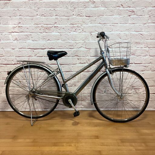 【完売御礼】【大人用】整備済 ブリヂストン 27型内装5段ギア ベルト駆動 軽量アルベルトライトS型 中古自転車 銀色 <自転車のオオムラ 静岡店>