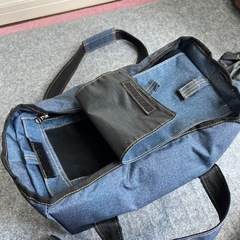  ウサちゃん用トレー付きおでかけバッグ　デニムブルーの画像