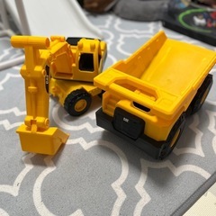 ビッグサイズ CAT ショベルカー・ダンプカーセット