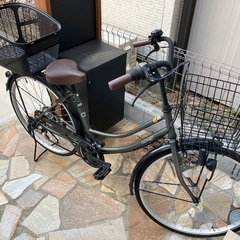 【商談中につき問い合わせ停止】自転車(後ろカゴ付き)売ります
