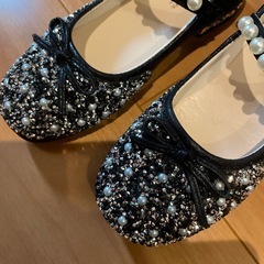 発表会　スパンコール付きパンプス　サイズ22の画像