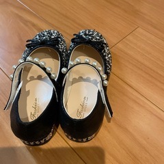 発表会　スパンコール付きパンプス　サイズ22の画像