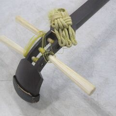 【最高級】三味線　金細　中太　ハードケース付き　その他付属品あり　弦楽器 和楽器　民謡　貴重　金継の画像