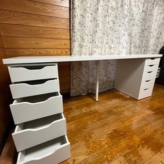 IKEAデスク LAGKAPTEN ラグカプテン / ALEX アレクス(お値段交渉いたします)の画像