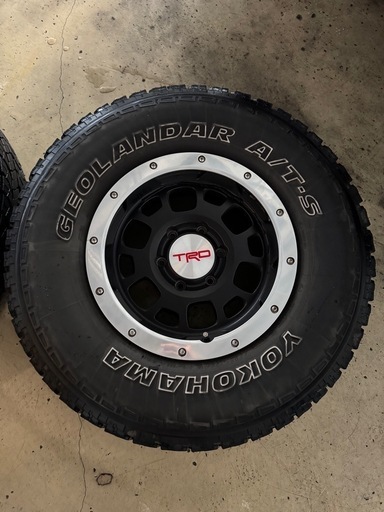 TRD 16インチアルミホイール265/75R16 5本セット　ビードロック調　fjクルーザー