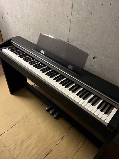 カシオ　デジタルピアノ　88鍵盤　椅子、譜面台付きPX-730BK  プリヴィア