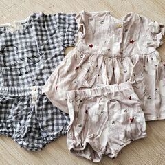 【無料】女の子ベビー服（春夏多め70-80センチ）の画像