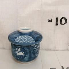0320-114 梅陶器　茶碗蒸し器