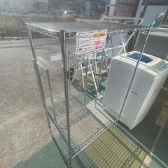 【リサイクルサービス八光】幅80㎝　2段メタルラック(中)の画像