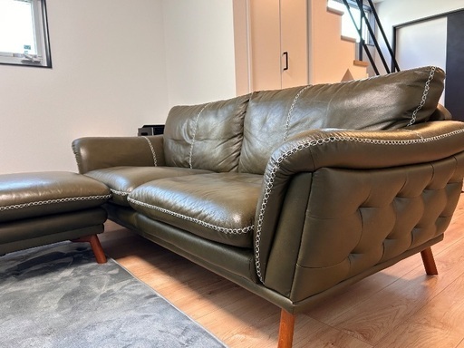 ソファ/定価35万円/本革/イタリア製
