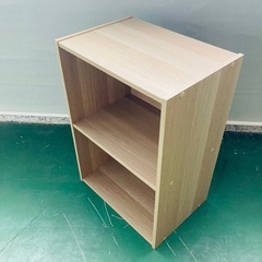 カラーボックス　2段ボックス　収納ボックス　本棚　木目調　美品の画像