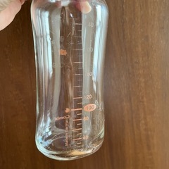 テテオ　授乳のお手本　哺乳瓶240ml ガラス製1本とプラ製1本の画像
