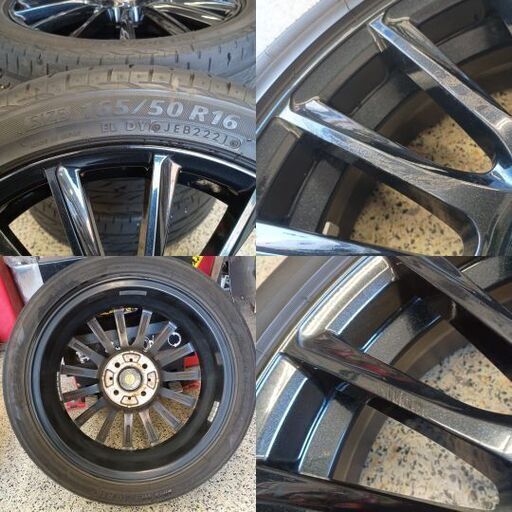 165/50R16 2021年 BRIDGESTONE ﾈｸｽﾄﾘｰ＆Weds 美品ｱﾙﾐ4本