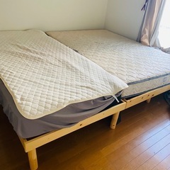 【取引決定】
シングルベッド、セミダブルベッドの画像