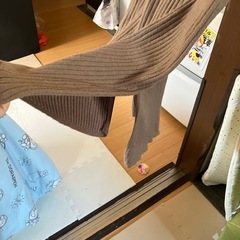 リブニットワンピースの画像