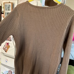 リブニットワンピースの画像