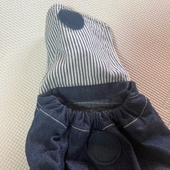 美品MIKIHOUSE バス 車 デニム デザインリュックの画像