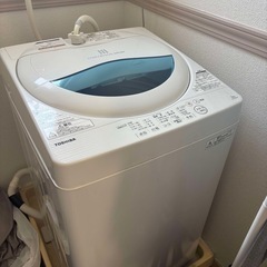 洗濯機　TOSHIBA 5kg 1人暮らし用の画像