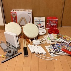 【Wii 本体セット】マリオカート・太鼓の達人 等ソフト10本セ...