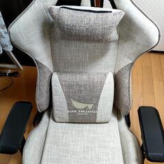 ゲーミング座椅子　ベージュ　未使用に近いの画像
