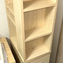 木製 デスク&チェストラック 椅子 セットの画像