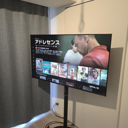 美品 Hisense 4K 液晶テレビ 50インチ 3年保証 ★テレビ台付き