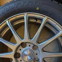 1シーズン使用スタッドレスタイヤ付きアルミ4本セットの画像
