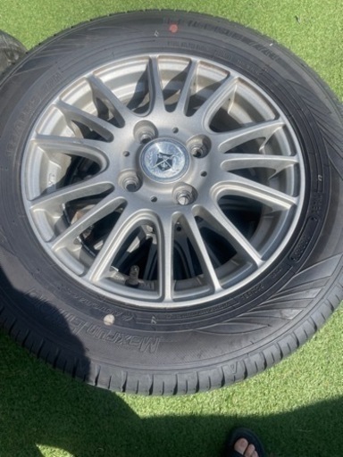 2023年165-65-13タイヤアルミホイ—ル付
