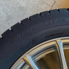 1シーズン使用スタッドレスタイヤ付きアルミ4本セットの画像