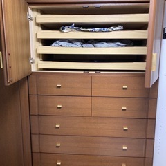 チーク材婚礼箪笥2竿の画像