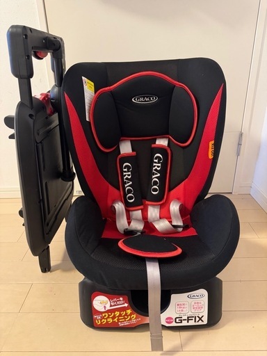 Graco G-FIX チャイルドシート 赤黒　ISOFIX対応