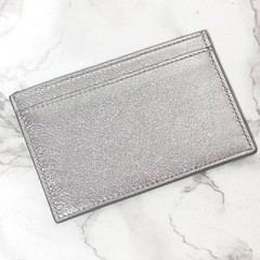 未使用品】CELINE セリーヌ カードホルダー シルバー (K) みらい平の  