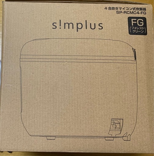 simplus シンプラス マイコン式 4合炊き炊飯器 SP-RCMC4 炊飯器
