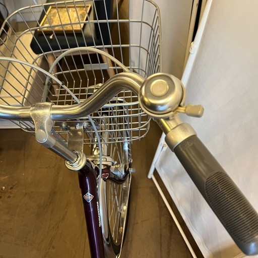 《売約済》【武蔵小山店】 BRIDGESTONE ブリジストン ブリヂストン シティサイクル 自転車 ママチャリ 一般自転車 パープル 鍵3本 オートライト 24インチ プロムナード