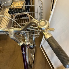 《売約済》【武蔵小山店】 BRIDGESTONE ブリジストン ブリヂストン シティサイクル 自転車 ママチャリ 一般自転車 パープル 鍵3本 オートライト 24インチ プロムナードの画像