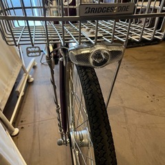 《売約済》【武蔵小山店】 BRIDGESTONE ブリジストン ブリヂストン シティサイクル 自転車 ママチャリ 一般自転車 パープル 鍵3本 オートライト 24インチ プロムナードの画像