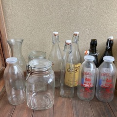 蓋つき空き瓶　まとめて