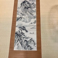 掛軸中古骨董品山川