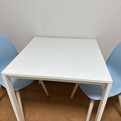 【0円】ikeaのテーブル、椅子2脚