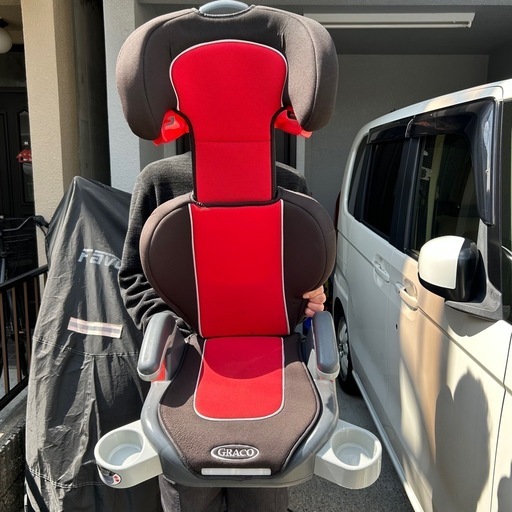 ⭐︎ジュニアシート（保護マット付き）⭐︎ カバー洗濯済+保護