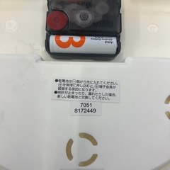 ☆値下げ☆　K2503-435 配送不可 壁掛け時計 円形 キズ汚れ有りの画像