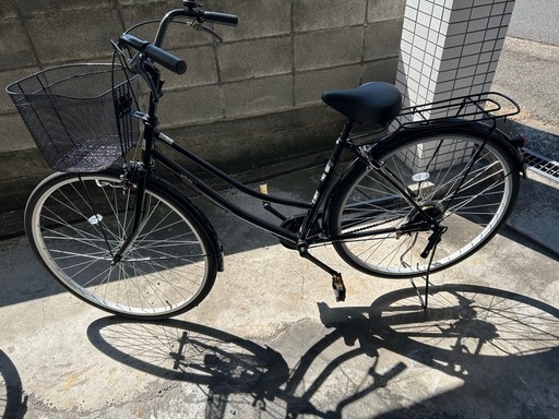 27インチ黒 自転車 ママチャリ