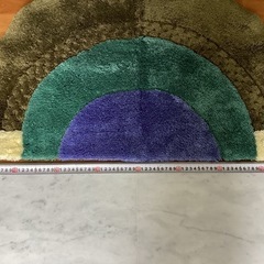 半円形型の玄関マットの画像