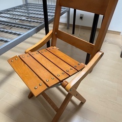 折りたたみ式ダイニングチェア、ブラウン