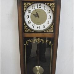 レトロ　SEIKO　振り子柱時計　全長110㎝　大型掛け時計　ア...