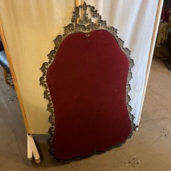 【武蔵小山店】 ウォールミラー ミラー クラシック　姿見 壁掛け ウォールミラー 鏡 ヴィンテージ ビンテージ 検）アンティーク ヴィクトリア様式 ルイ15世様式　店舗 什器 インテリアの画像