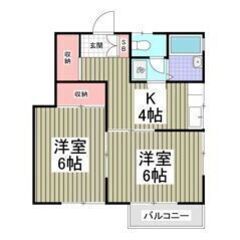 💚💛フリーレント1ヶ月付き💛💚角部屋🎶賃料60,000円🎶八潮駅...