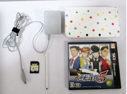 限定版　Nintendo　3DSLL　とびだせ　どうぶつの森　仕様　SRP-001　動作良好　逆転裁判5　ソフト付き　任天堂